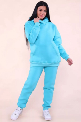 399 Костюм с начесом бирюзовый